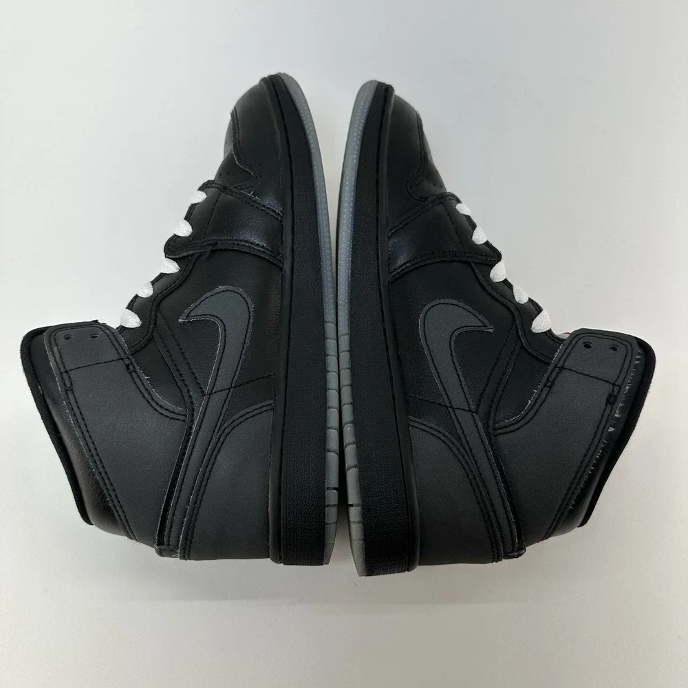 Nike Air Jordan 1 Mid GS Black Gym Red Youth 4.5Y Sneakers